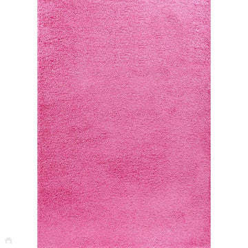 Oxford OXF00 Plain Plush Soft Stain-Resistant Textured Polypropylene Shaggy Pink Rug-Desire Rugs-Rug Love - The Most Loved Rug Store